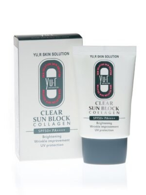 Apsauginis nuo saulės veido kremas su kolagenu SPF 50+ PA++++, 30 ml.