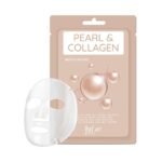 Me lakštinė veido kaukė su perlais ir kolagenu, 1 vnt.